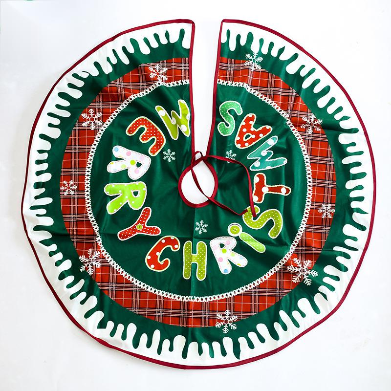 Velvet Christmas tree skirt