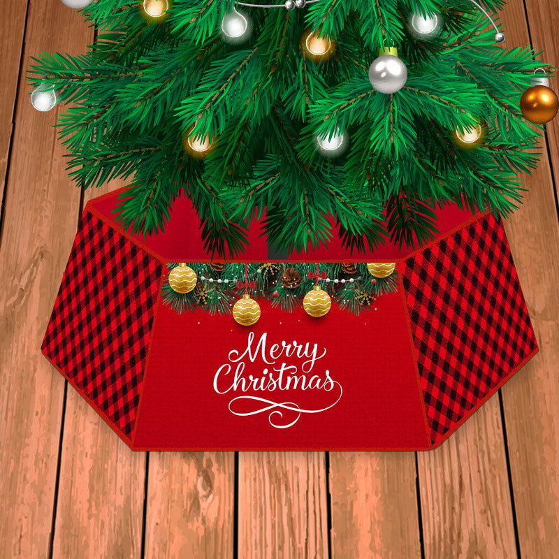 plaid christmas tree skirt