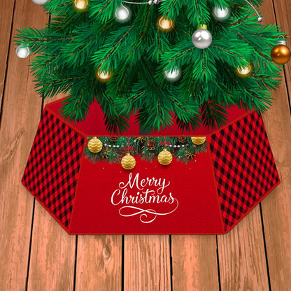 plaid christmas tree skirt