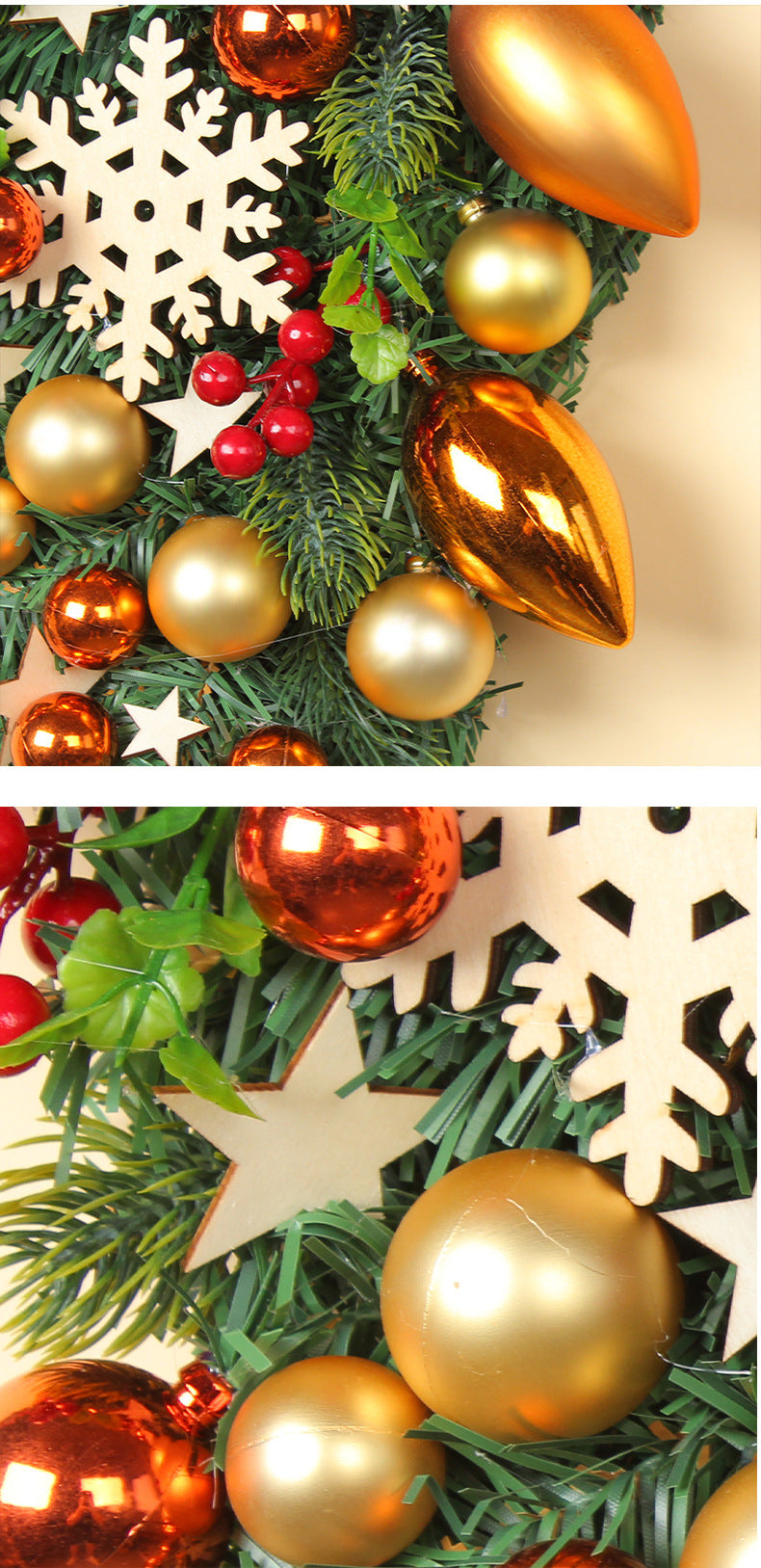 Gold swag wreath 