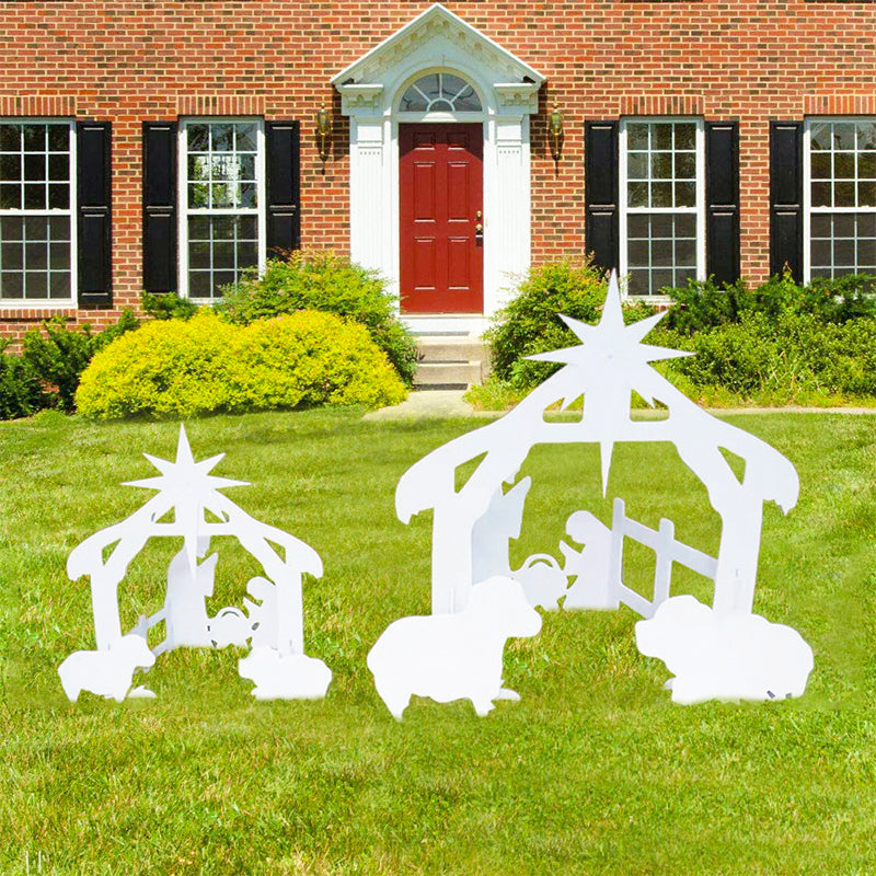 30 inch- 7 Pieces Holy Holiday Outdoor Nativity Scene set.