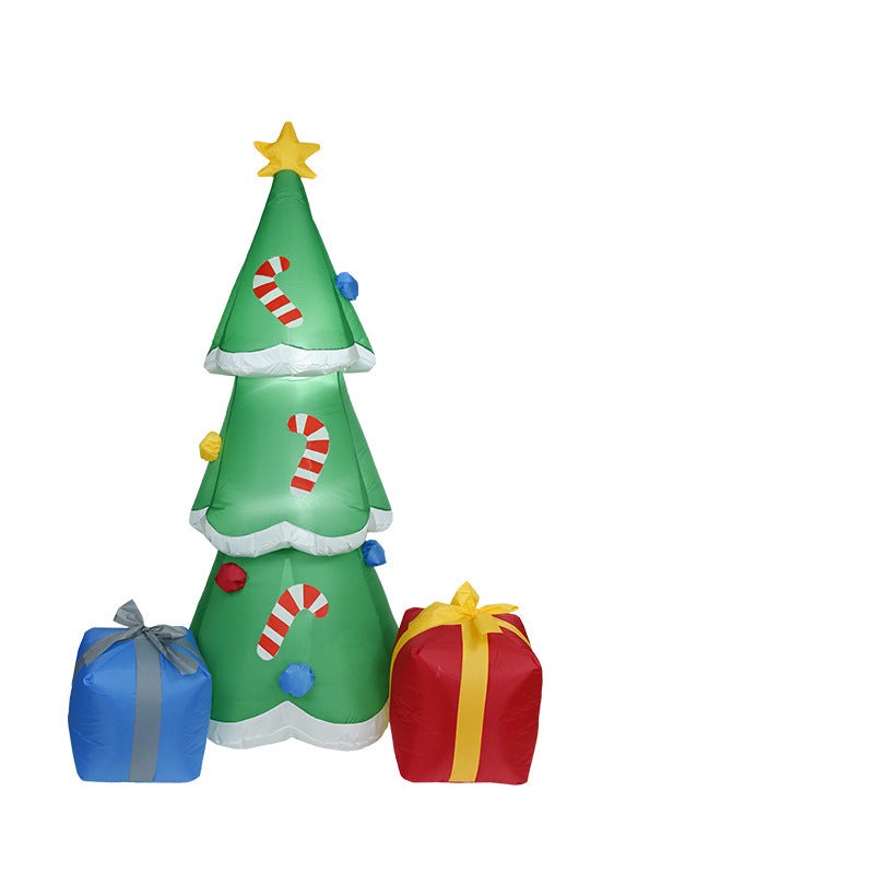 8ft Pre lit Giant Christmas Tree  Inflatable Christmas Outdoor Decoration with LED