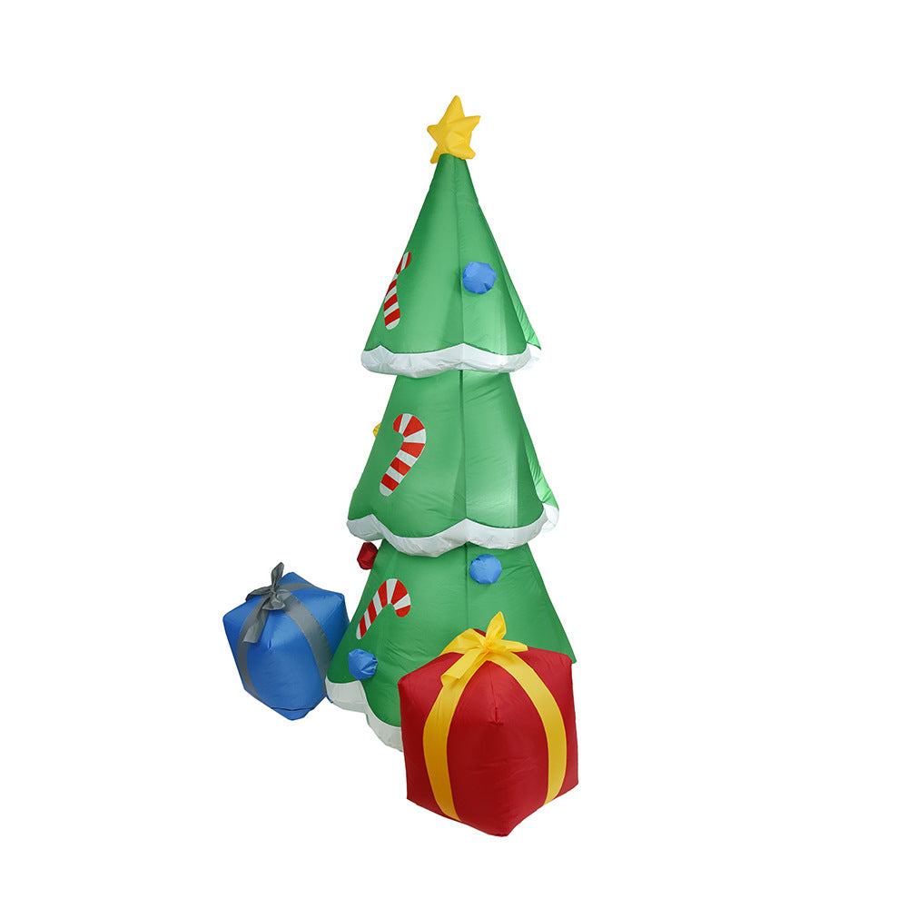 8ft Pre lit Giant Christmas Tree  Inflatable Christmas Outdoor Decoration with LED