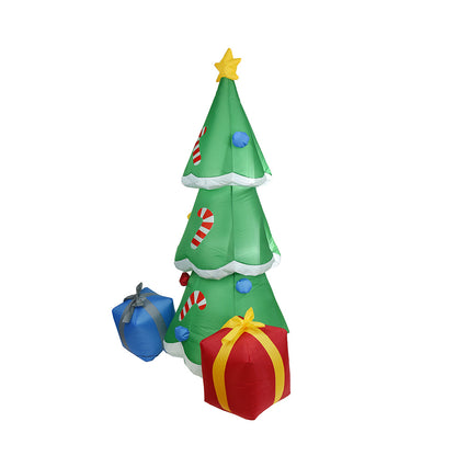 8ft Pre lit Giant Christmas Tree  Inflatable Christmas Outdoor Decoration with LED