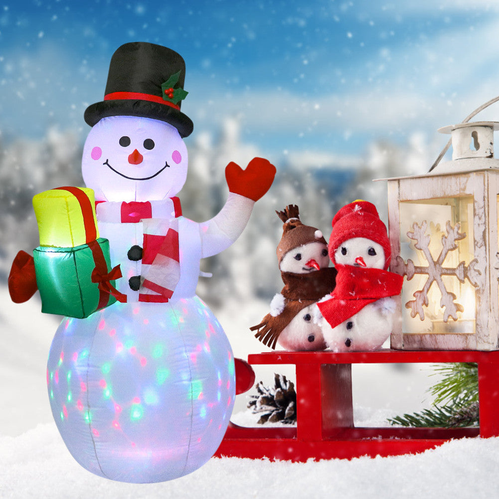 5 ft Glowing Snowman Inflatable Christmas Decoration with LED light