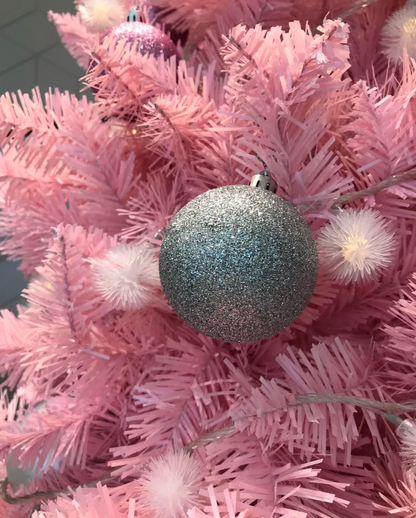 Pre lit 5ft Artificial Flocked Pink Christmas Tree
