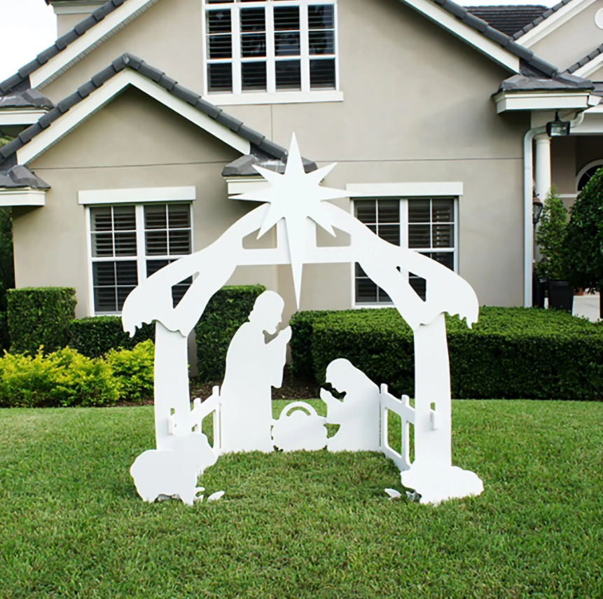 30 inch- 7 Pieces Holy Holiday Outdoor Nativity Scene set.