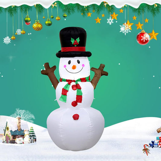 5.5ft Tree Branch Snowman Inflatable Outdoor Christmas Decoration