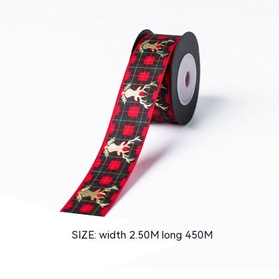 plaid tartan christmas ribbon