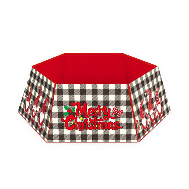 Stewart plaid christmas tree skirt