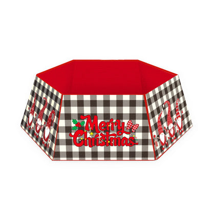 Stewart plaid christmas tree skirt
