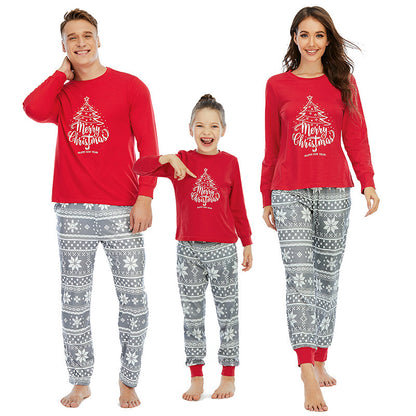 Black Long Sleeve Couple Christmas Pajamas set