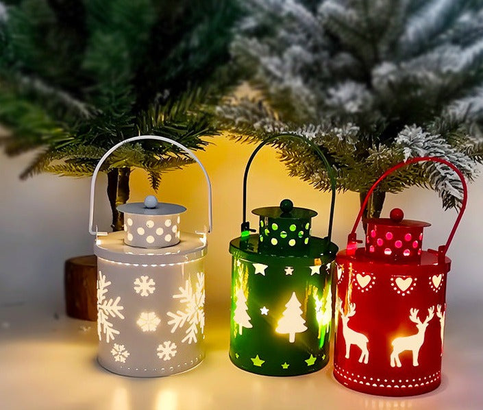 Christmas Candle Lights LED Small Lanterns Holiday Decorations