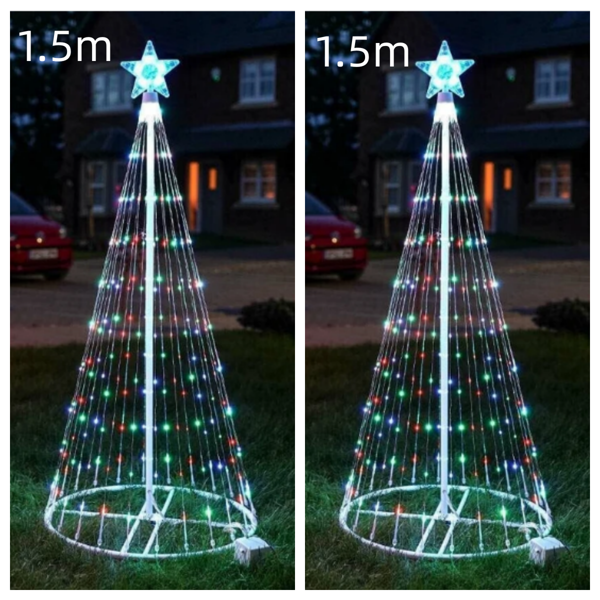 9 foot Pre-lit LED Animated Outdoor Christmas Tree Decorations flagpole.
