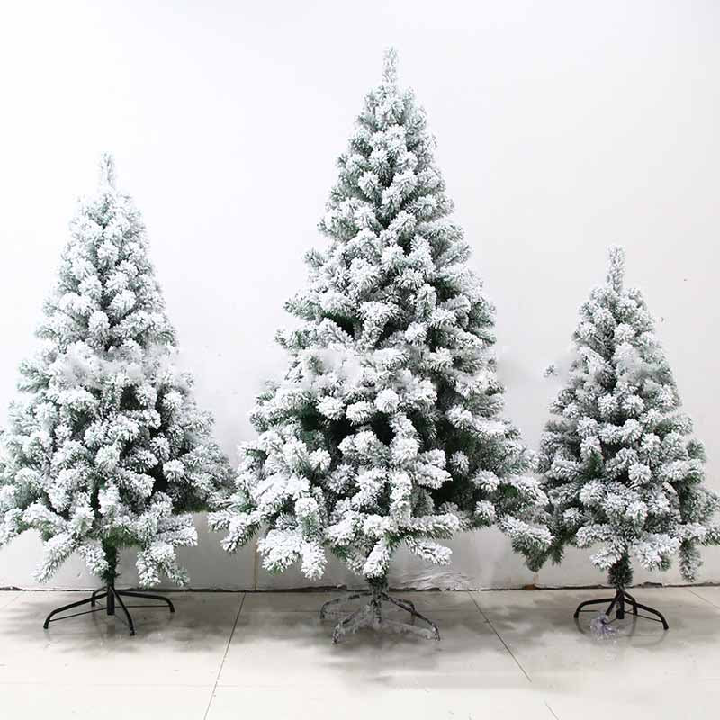 7' Snow White Pre-Lit Flocked Slim Artificial Christmas Tree