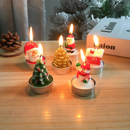 3 piece Snowman Christmas Candles/ tea-light candles