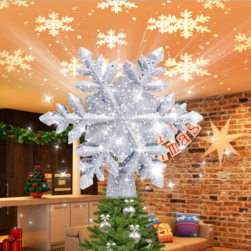 Christmas Tree Topper Star Lighted with projector