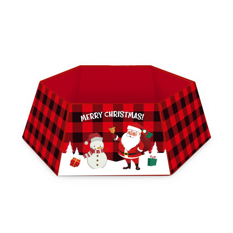 buffalo plaid christmas tree skirt merry christmas