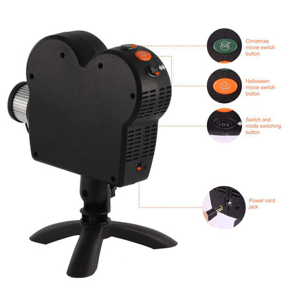 Christmas decoration holiday window projector