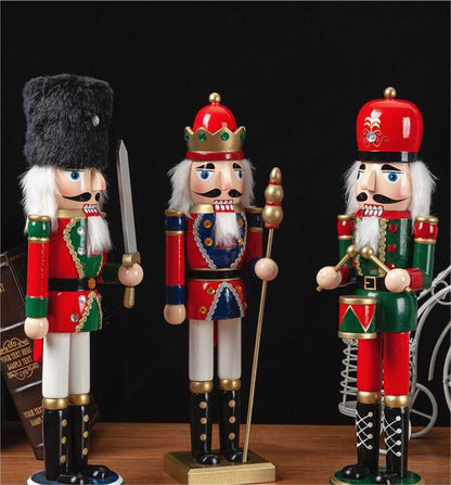 16-Inch Drummer Nutcracker for Festive Decor