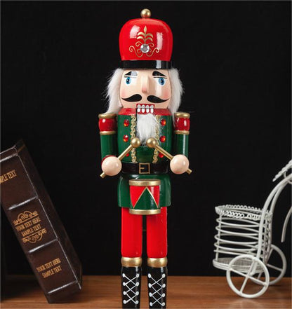 16-Inch Drummer Nutcracker for Festive Decor