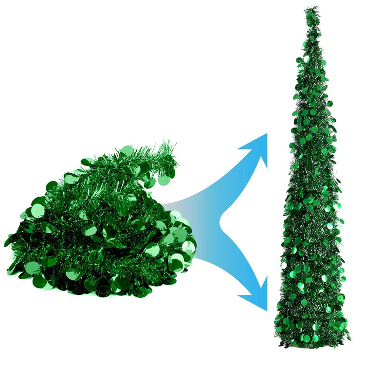 Green 5ft Collapsible popup artificial christmas tree 