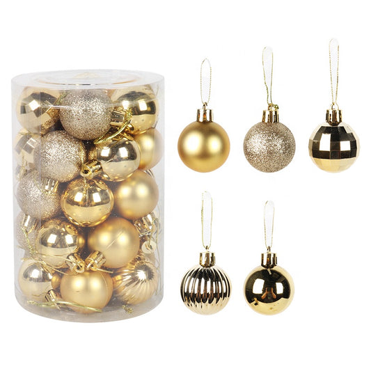 gold 34 Pcs Christmas ornament set