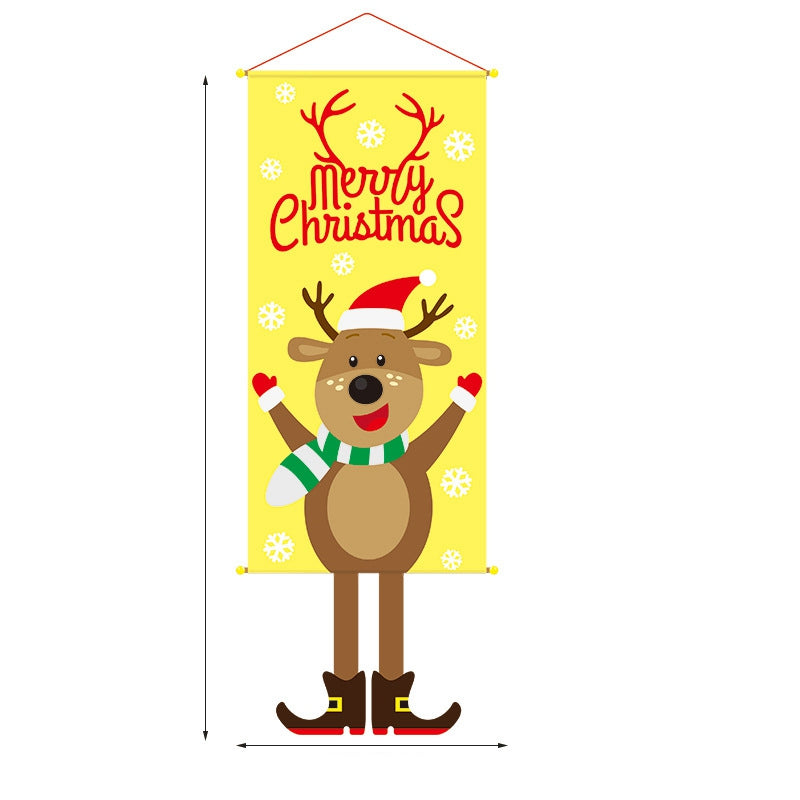 43-inch deer Christmas Outdoor banner for christmas decoration.