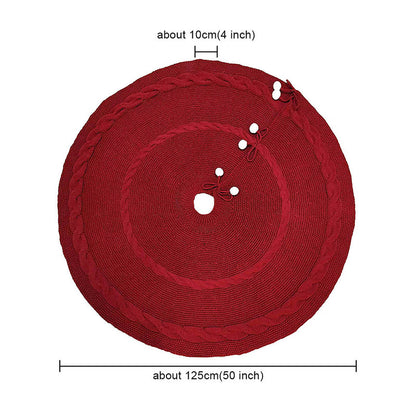 50inch Red christmas tree skirt product details