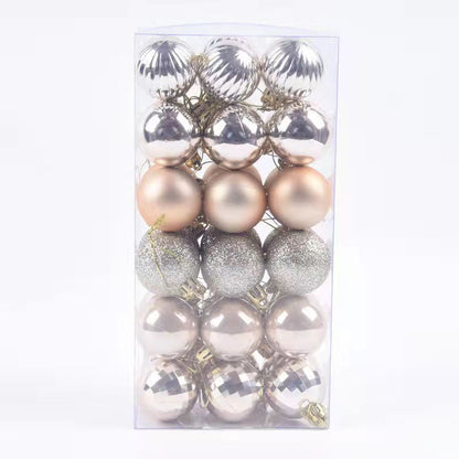 gold and silver and diamond 36pcs Christmas Tree Ornaments Baubles, holiday ornaments