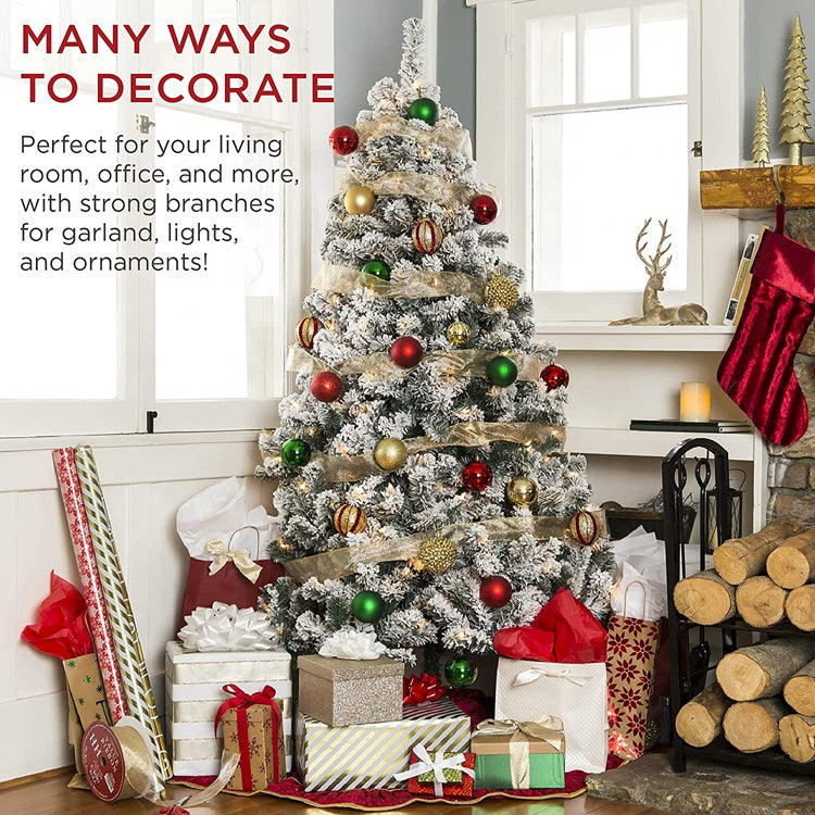 H639581410aa64c459773a84569304d8cK.jpg6ft Snow white flocked artificial Christmas tree pine from wreathhaven