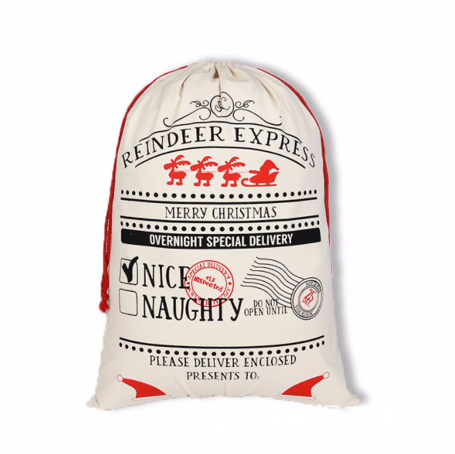 personalized large christmas gift bag sack reindeer merry christmas