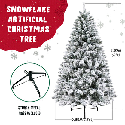 6ft White Snow artificial Decorative Christmas Tree