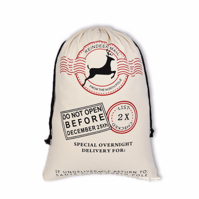 personalized large christmas gift bag sack reindeer