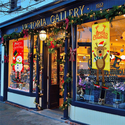 43-inch Christmas Outdoor window banner for christmas decoration.