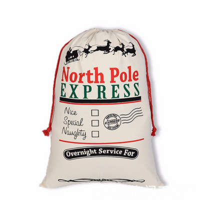 personalized large christmas gift bag sack north pole express