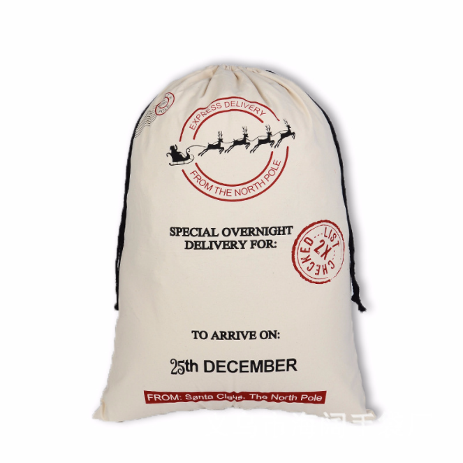 personalized large christmas gift bag sack reindeer