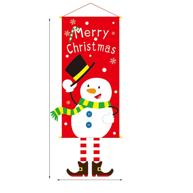 43-inch snowman merry Christmas Outdoor banner for christmas decoration.