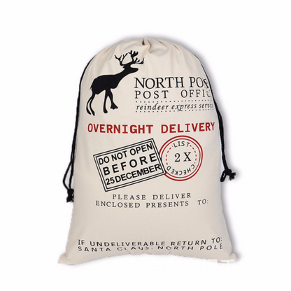 personalized large christmas gift bag sack reindeer