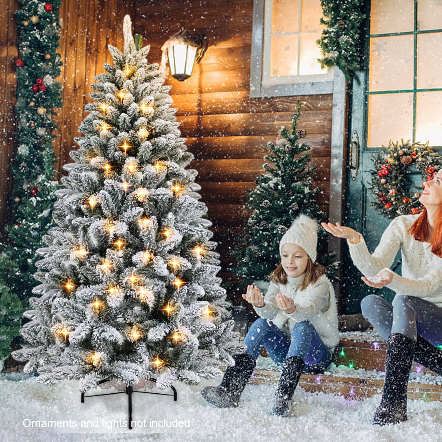 6ft White Snow artificial Decorative Christmas Tree