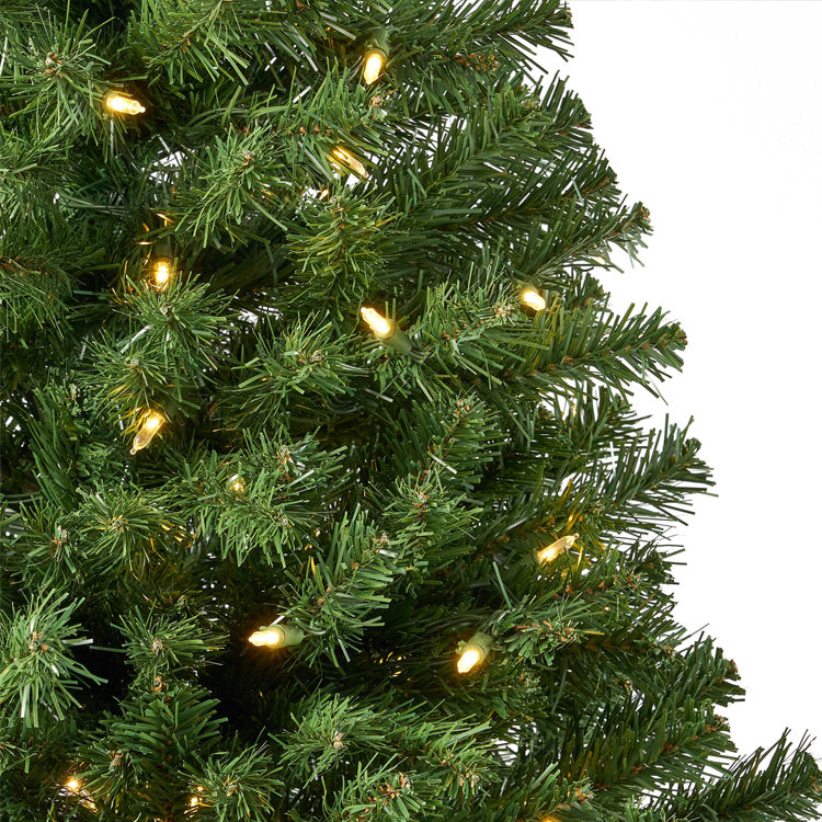 7-foot Pre-Lit Artificial Christmas Tree with LED lights. detailed image 